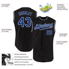 Загрузить изображение в средство просмотра галереи, Custom Black Royal-White Authentic Sleeveless Baseball Jersey
