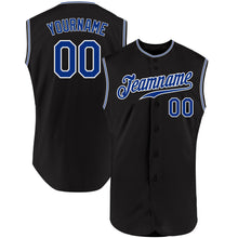 Загрузить изображение в средство просмотра галереи, Custom Black Royal-White Authentic Sleeveless Baseball Jersey

