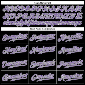 Custom Black Gray-Purple Authentic Sleeveless Baseball Jersey