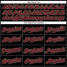 Load image into Gallery viewer, Custom Black Crimson-City Cream Authentic Sleeveless Baseball Jersey
