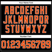 Laden Sie das Bild in den Galerie-Viewer, Custom Black Orange-White Authentic Sleeveless Baseball Jersey

