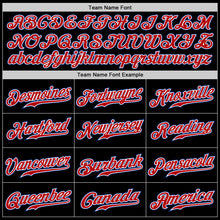 Load image into Gallery viewer, Custom Black Red-Royal Authentic Baseball Jersey
