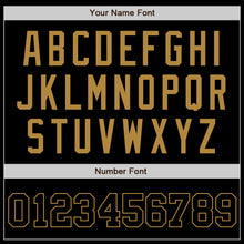 Загрузить изображение в средство просмотра галереи, Custom Black Black-Old Gold Authentic Baseball Jersey
