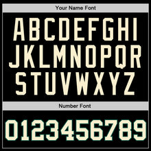 Load image into Gallery viewer, Custom Black Cream-Green Authentic Throwback Basketball Jersey
