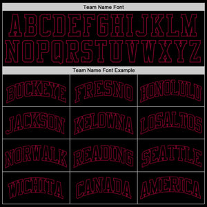 Custom Black Black-Maroon Authentic Throwback Basketball Jersey