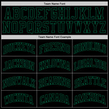 Загрузить изображение в средство просмотра галереи, Custom Black Black-Kelly Green Authentic Throwback Basketball Jersey
