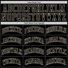 Загрузить изображение в средство просмотра галереи, Custom Black Black-Cream Authentic Throwback Basketball Jersey
