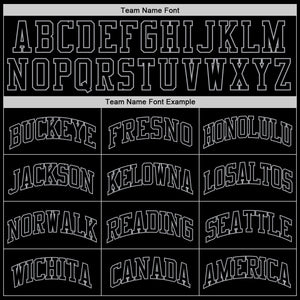 Custom Black Black-Gray Authentic Throwback Basketball Jersey