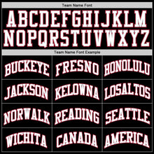Load image into Gallery viewer, Custom Black White-Red Authentic Throwback Basketball Jersey
