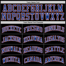Загрузить изображение в средство просмотра галереи, Custom Black Royal-Orange Authentic Throwback Basketball Jersey
