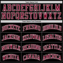 Load image into Gallery viewer, Custom Black Maroon-White Authentic Throwback Basketball Jersey
