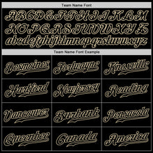 Загрузить изображение в средство просмотра галереи, Custom Black Black-Cream Authentic Baseball Jersey
