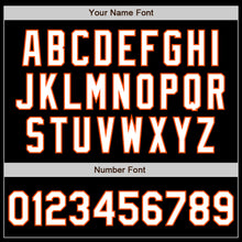 Laden Sie das Bild in den Galerie-Viewer, Custom Black White-Orange Authentic Baseball Jersey
