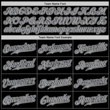 Load image into Gallery viewer, Custom Black Gray-White Authentic Baseball Jersey

