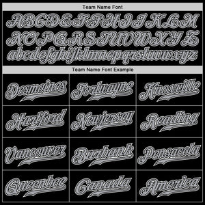 Custom Black Gray-White Authentic Baseball Jersey