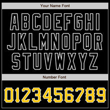 Laden Sie das Bild in den Galerie-Viewer, Custom Black Gold-White Authentic Baseball Jersey
