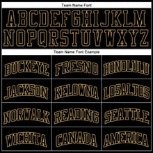 Загрузить изображение в средство просмотра галереи, Custom Black Black-Old Gold Authentic Throwback Basketball Jersey
