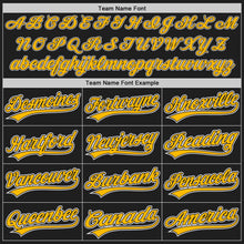 Laden Sie das Bild in den Galerie-Viewer, Custom Black Gold-White Authentic Baseball Jersey
