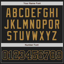 Загрузить изображение в средство просмотра галереи, Custom Black Black-Old Gold Authentic Baseball Jersey
