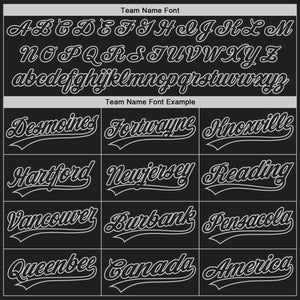 Custom Black Black-Gray Authentic Baseball Jersey