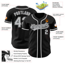 Загрузить изображение в средство просмотра галереи, Custom Black Gray-White Authentic Baseball Jersey
