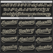 Загрузить изображение в средство просмотра галереи, Custom Black Black-Cream Authentic Baseball Jersey
