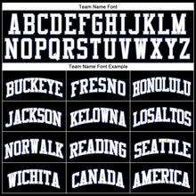 Загрузить изображение в средство просмотра галереи, Custom Black White Gray-Navy Authentic Throwback Basketball Jersey

