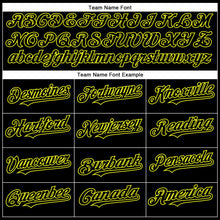 Laden Sie das Bild in den Galerie-Viewer, Custom Black Neon Yellow Authentic Baseball Jersey

