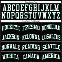 Загрузить изображение в средство просмотра галереи, Custom Black White-Kelly Green Authentic Throwback Basketball Jersey
