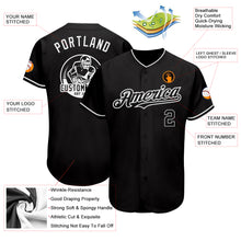 Laden Sie das Bild in den Galerie-Viewer, Custom Black White Authentic Baseball Jersey
