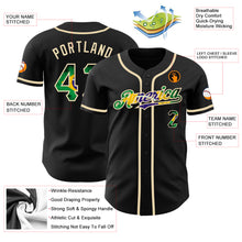 Load image into Gallery viewer, Custom Black Vintage Brazil Flag-City Cream Authentic Baseball Jersey
