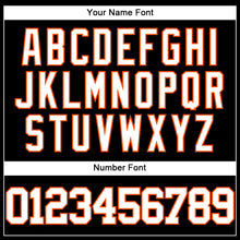Загрузить изображение в средство просмотра галереи, Custom Black White-Orange Authentic Baseball Jersey
