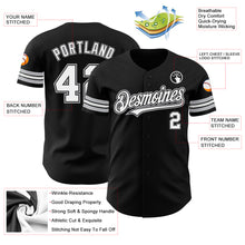 Загрузить изображение в средство просмотра галереи, Custom Black White-Gray Authentic Baseball Jersey
