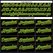 Charger l&#39;image dans la galerie, Custom Black Kelly Green-Yellow Authentic Baseball Jersey

