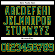 Charger l&#39;image dans la galerie, Custom Black Kelly Green-Yellow Authentic Baseball Jersey
