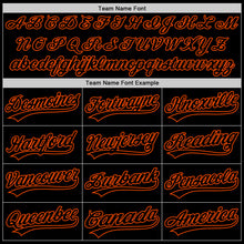 Laden Sie das Bild in den Galerie-Viewer, Custom Black Orange Authentic Throwback Baseball Jersey
