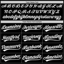 Charger l&#39;image dans la galerie, Custom Black White Authentic Throwback Baseball Jersey
