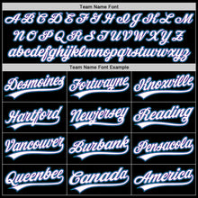 Charger l&#39;image dans la galerie, Custom Black Purple-Teal Authentic Throwback Baseball Jersey
