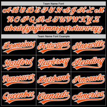 Load image into Gallery viewer, Custom Black Orange-Gray Authentic Throwback Baseball Jersey

