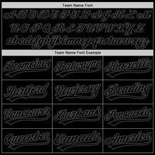 Charger l&#39;image dans la galerie, Custom Black Steel Gray Authentic Throwback Baseball Jersey

