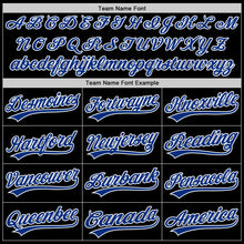 Charger l&#39;image dans la galerie, Custom Black Royal-White Authentic Throwback Baseball Jersey

