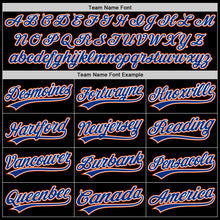 Charger l&#39;image dans la galerie, Custom Black Royal-Orange Authentic Throwback Baseball Jersey

