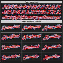 Загрузить изображение в средство просмотра галереи, Custom Black Royal-Red Authentic Throwback Basketball Jersey
