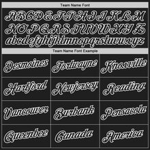 Загрузить изображение в средство просмотра галереи, Custom Black White Authentic Throwback Basketball Jersey
