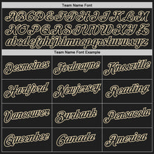 Загрузить изображение в средство просмотра галереи, Custom Black Cream Authentic Throwback Basketball Jersey

