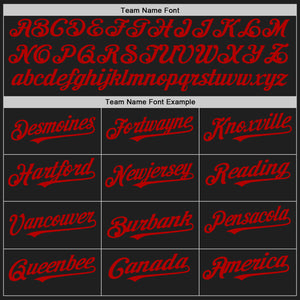 Custom Black Gold-Red Authentic Baseball Jersey
