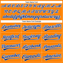 Laden Sie das Bild in den Galerie-Viewer, Custom Bay Orange Royal-White Authentic Baseball Jersey
