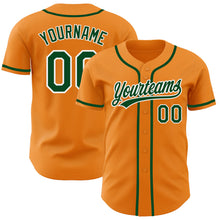 Laden Sie das Bild in den Galerie-Viewer, Custom Bay Orange Green-White Authentic Baseball Jersey
