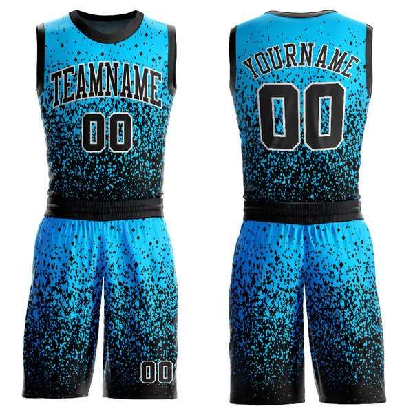 Blue black store and white jersey