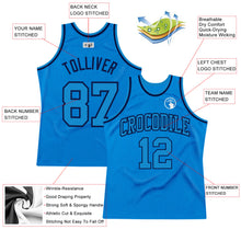 Laden Sie das Bild in den Galerie-Viewer, Custom Blue Blue-Navy Authentic Throwback Basketball Jersey
